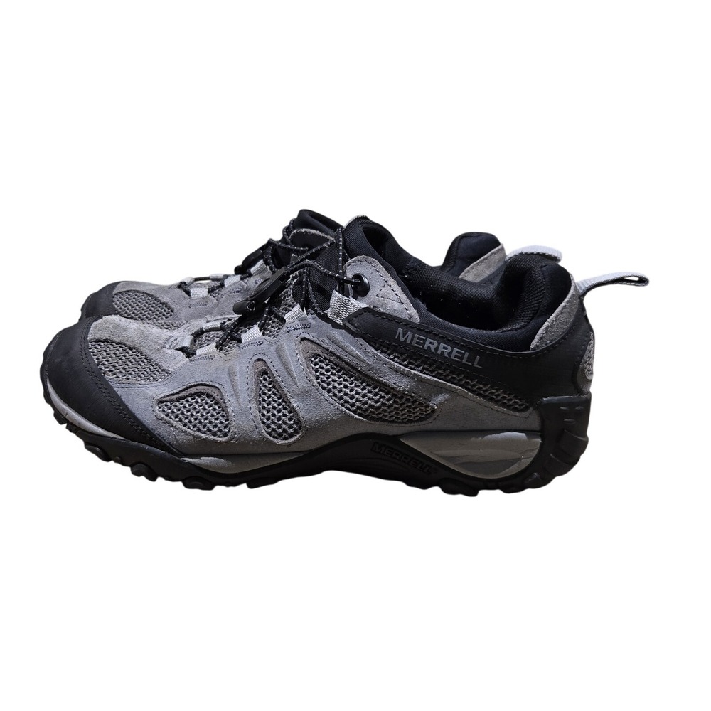 Merrell Men's Size 8.5  Hiking Boots Shoes Gray Suede